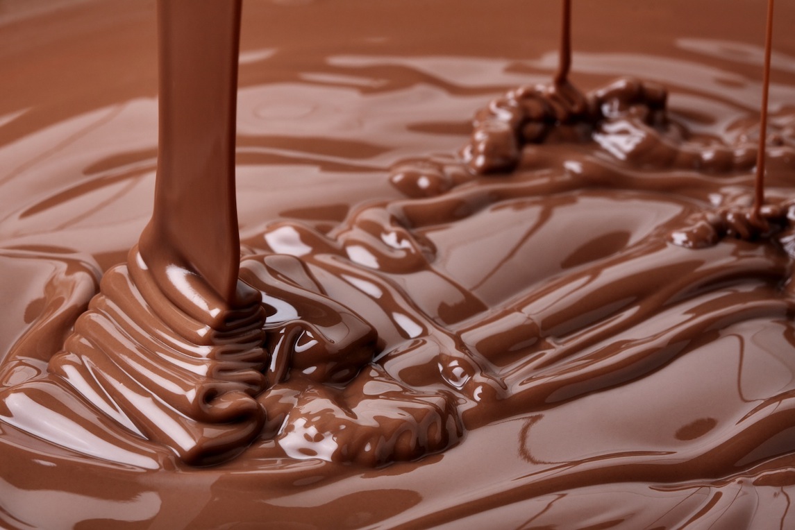 some melted chocolate